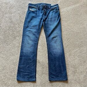 Diesel, Stylish Bootcut Jeans in Deep Blue